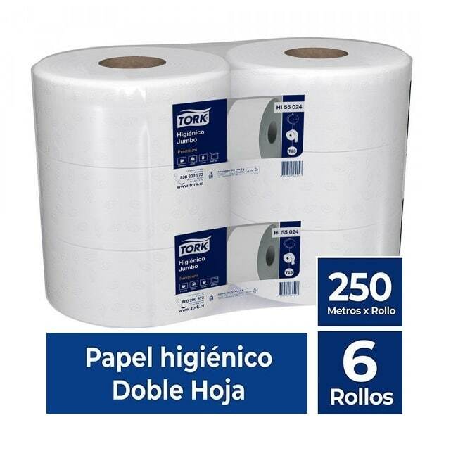Papel Higiénico Jumbo Tork Premium - (6 Rollos x 250 metros)