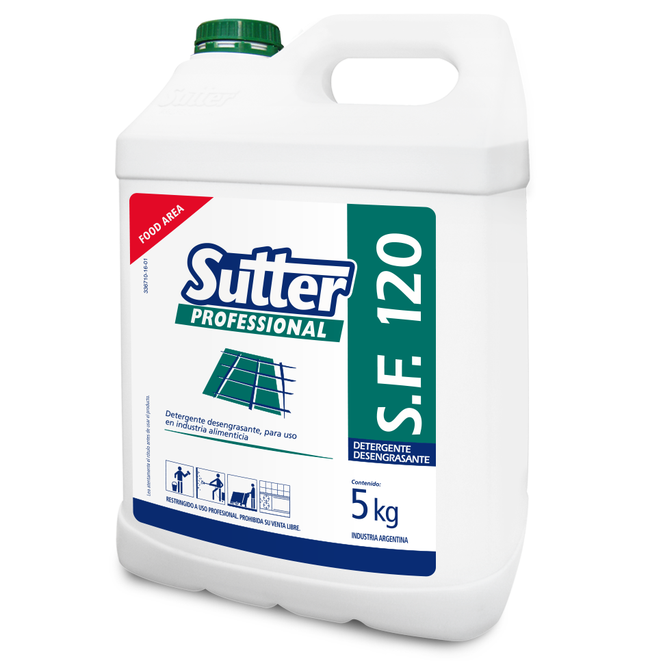 Desengrasante para Grasas y Residuos Orgánicos 5 L · Formato Ahorro | Sutter SF 120
