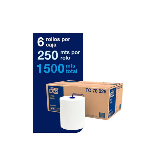 Toalla Jumbo Tork Advanced - (6 Rollos x 250 metros)