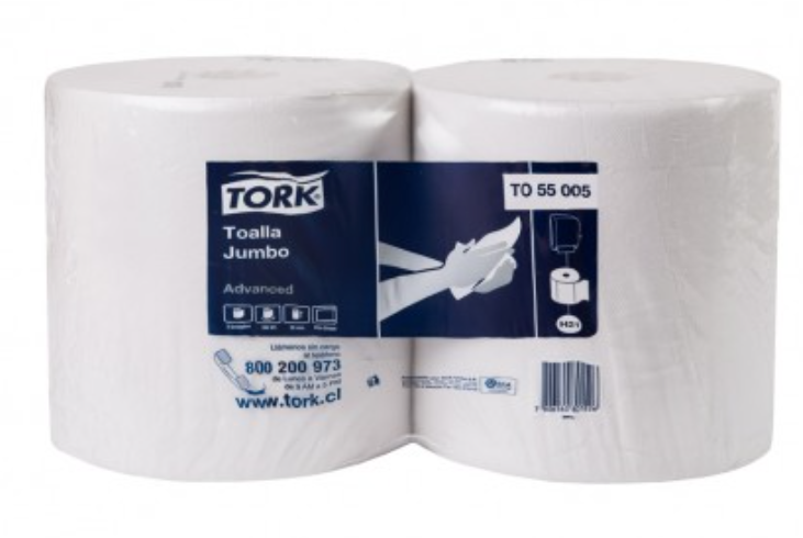 Toalla en Rollo Jumbo Tork Advanced - (2 Rollos x 280 metros)